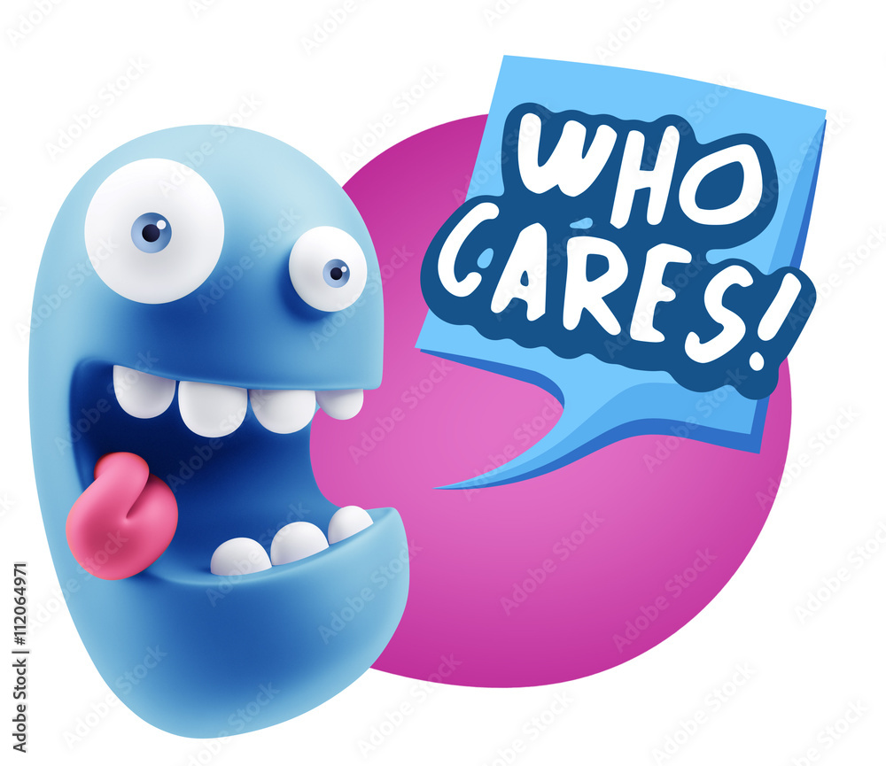 3d Illustration Laughing Character Emoji Expression saying Who C 3d Illustration Laughing Character Emoji Expression saying Who C