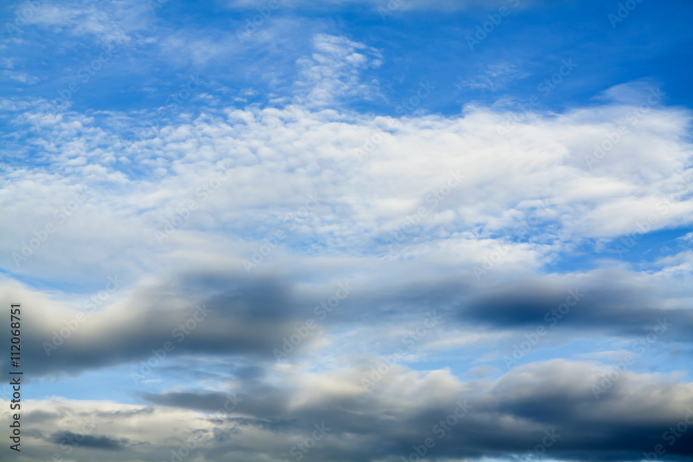 Beautiful blue sky.