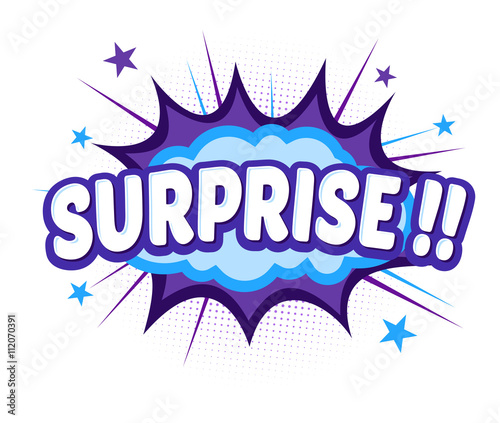Comic Cartoon Bang Exsplosion With Surprise Text
