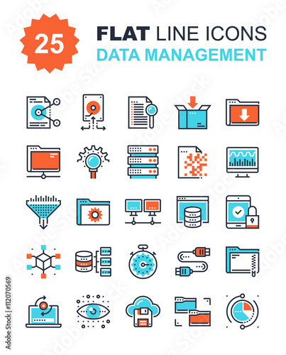 Data Management Icons