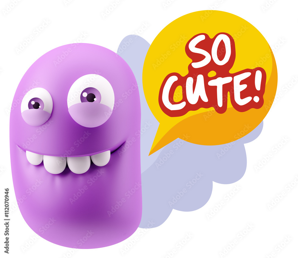 3d Illustration Laughing Character Emoji Expression saying So Cu 3d Illustration Laughing Character Emoji Expression saying So Cu
