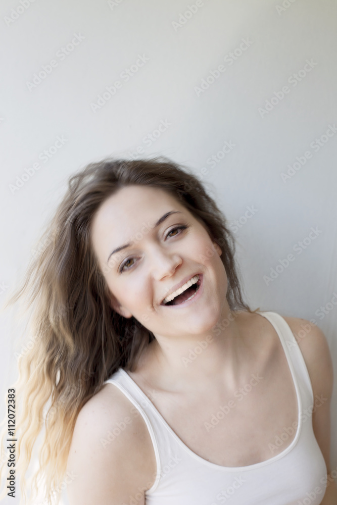 Laughing young woman