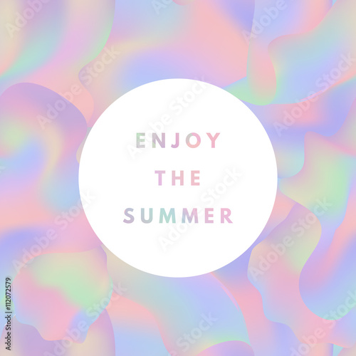 holographic summer background
