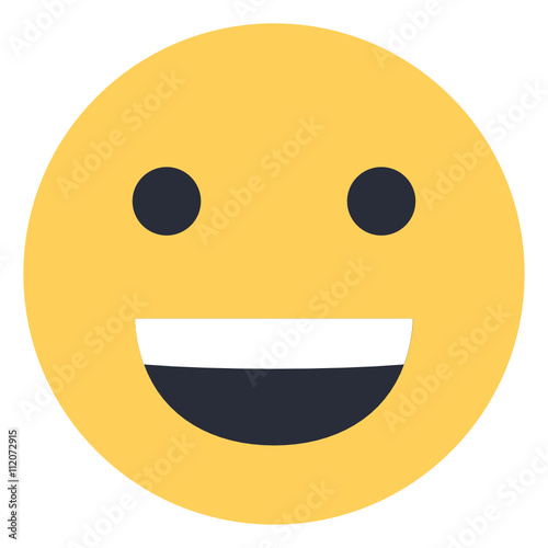 Smiling face  - Flat Emoticon design | Emojilicious