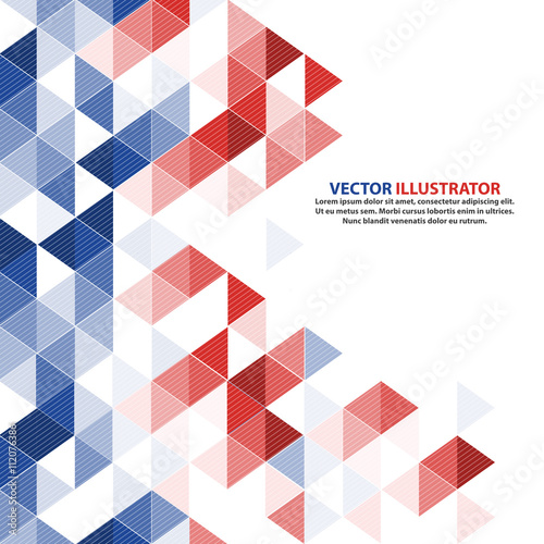 Vector geometric background in France, Italy, America, Thailand