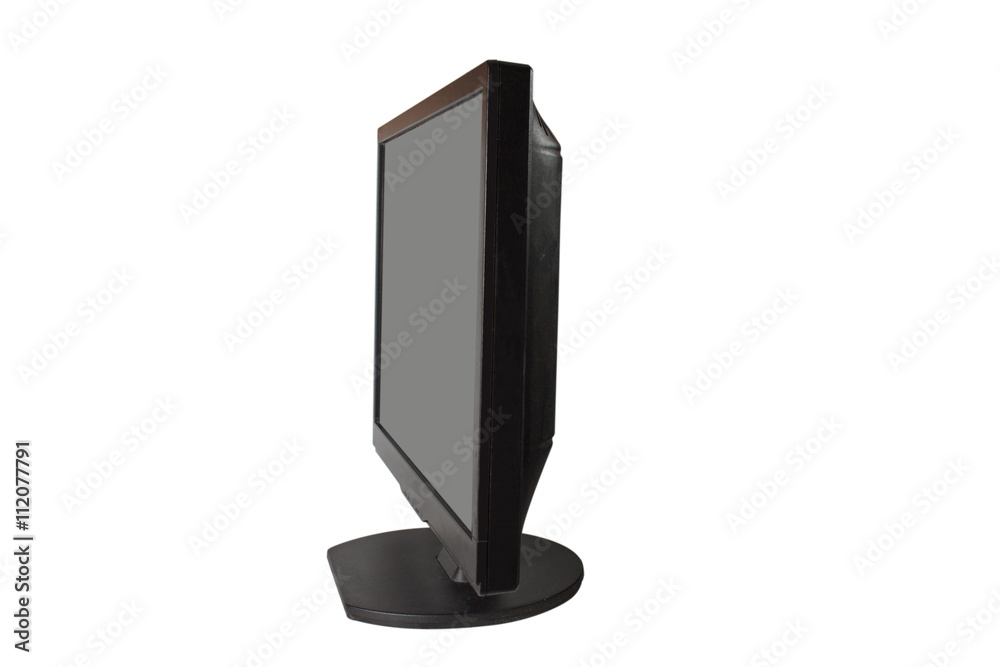 Computer LCD flat monitor isolated on the white background Computer LCD flat monitor isolated on the white background