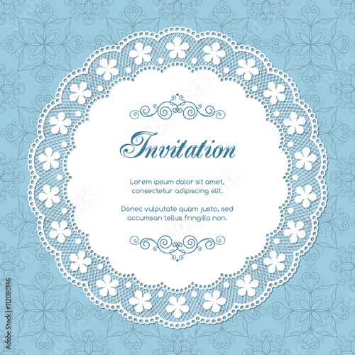 Vintage invitation template