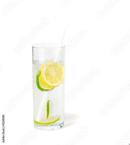 Ice cold lemon and lime soda