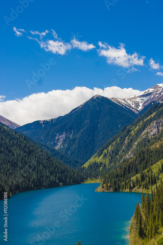 Fototapeta Naklejka Na Ścianę i Meble -  Kolsay lake in Tien-Shan mountains, Kazakhstan