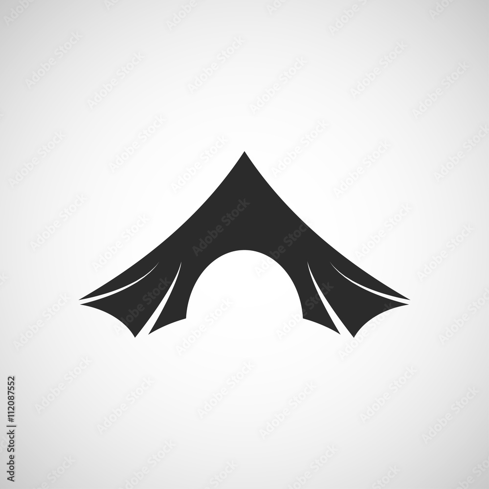 Fototapeta premium camping tent icon