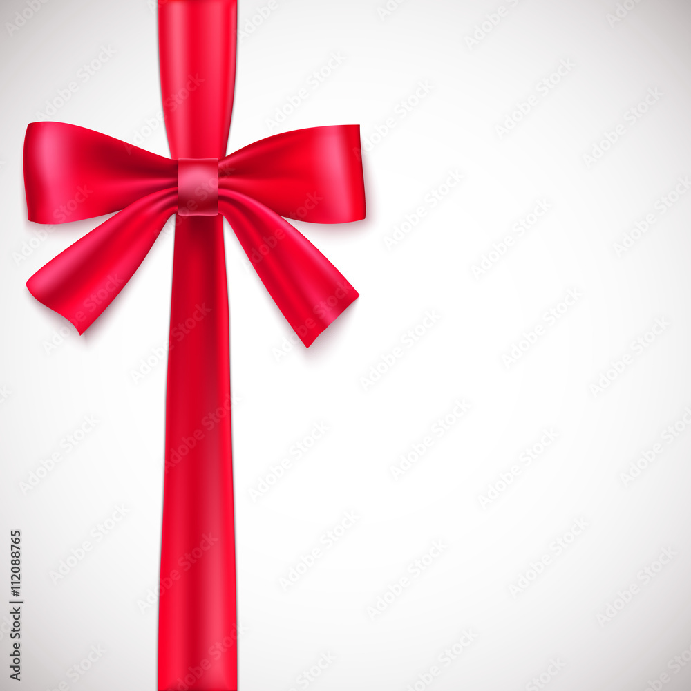 Green ribbon with bow. Green ribbon with bow.