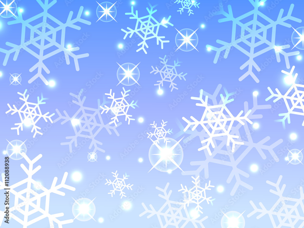 snow flake winter abstract background vector