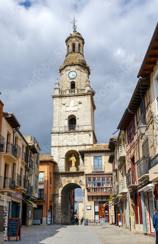 Clock tower in front of the market Toro Spain photo