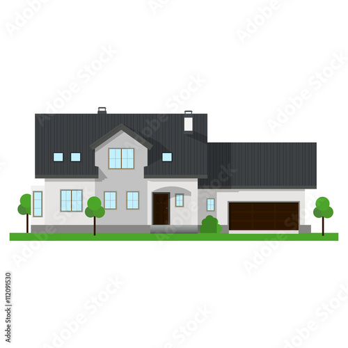 Vector cottage illustration.