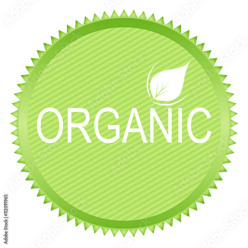 sticker of organic