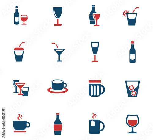 glasses icon set