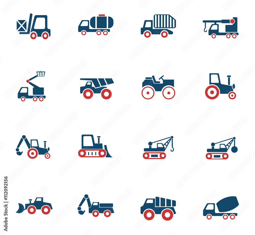 industrial transport icon set industrial transport icon set