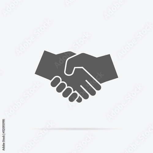 Black Icon Handshake