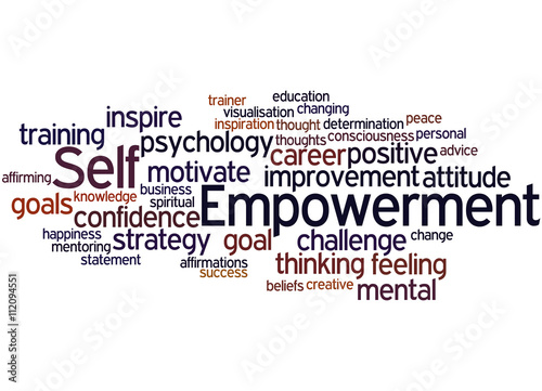 Self Empowerment, word cloud concept