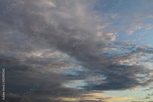 Natural background of the colorful sky  During the time sunrise and sunset