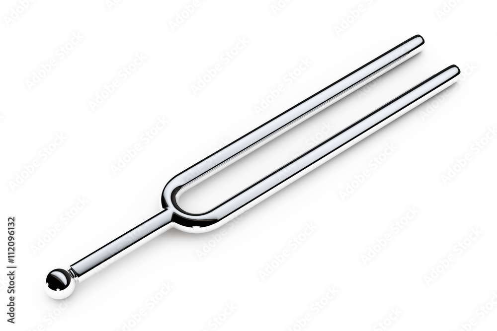 Music Tuning Fork. 3d Rendering Music Tuning Fork. 3d Rendering