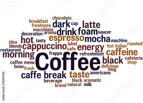 Coffee, word cloud concept 7