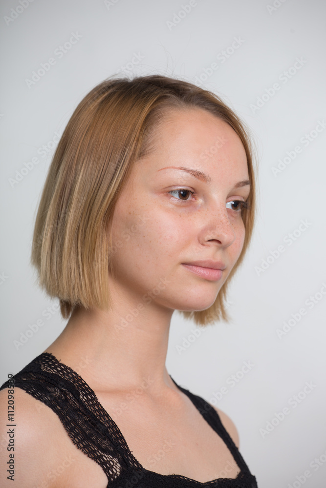 Portrait of girl without make up Portrait of girl without make up