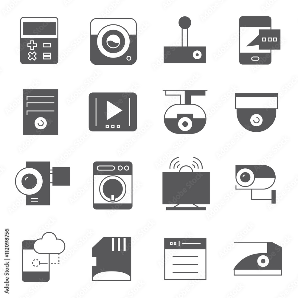 gadget icons, electronics icons gadget icons, electronics icons
