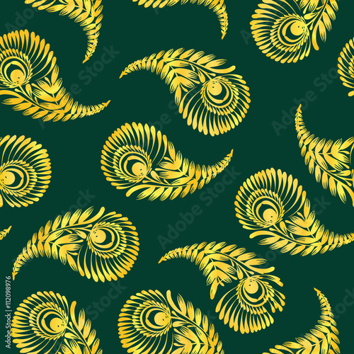 seamless pattern of indian cucumbers