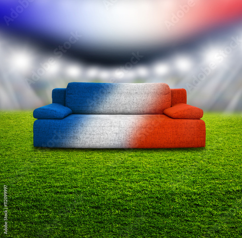 Couch im Stadion Frankreich