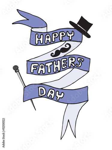 Happy Fathers day greeting card