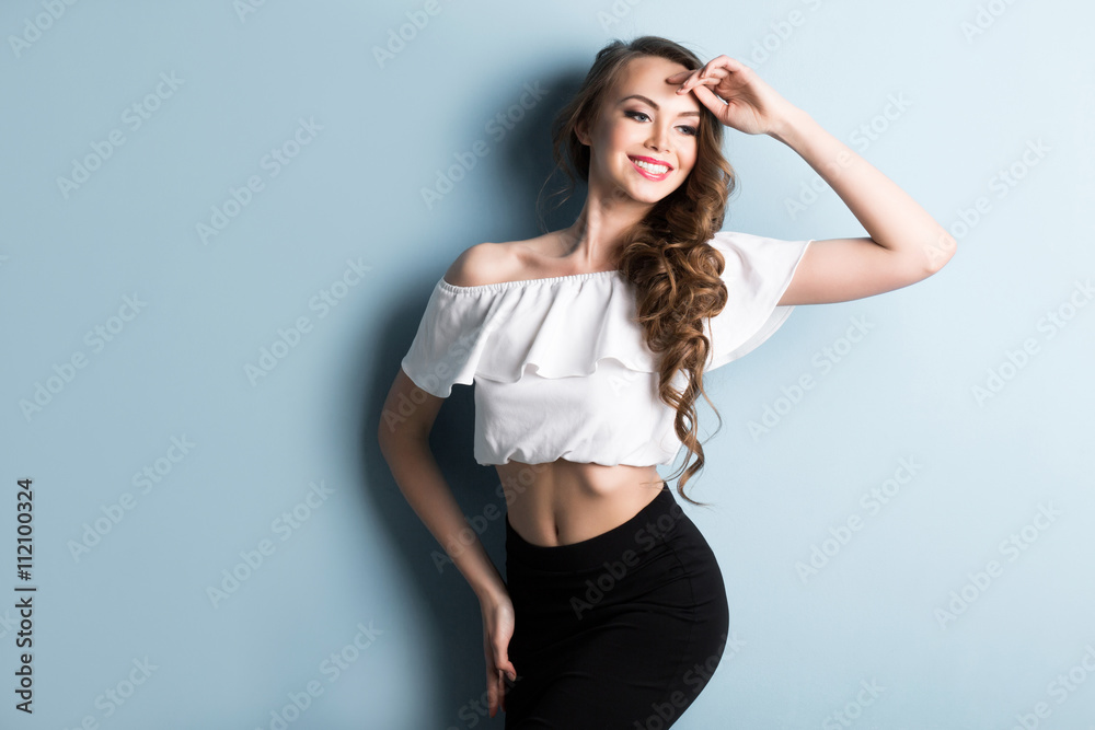 Fototapeta premium Portrait of smiling woman.