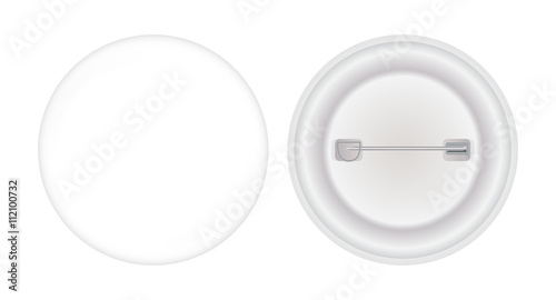 Round Brooch Pin front and backs
