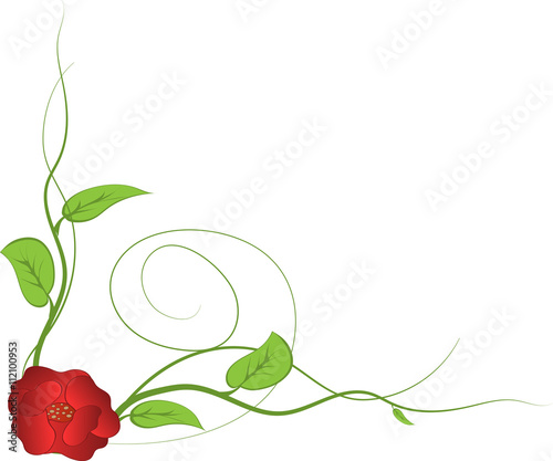 Cute black floral card background. vector illustration.