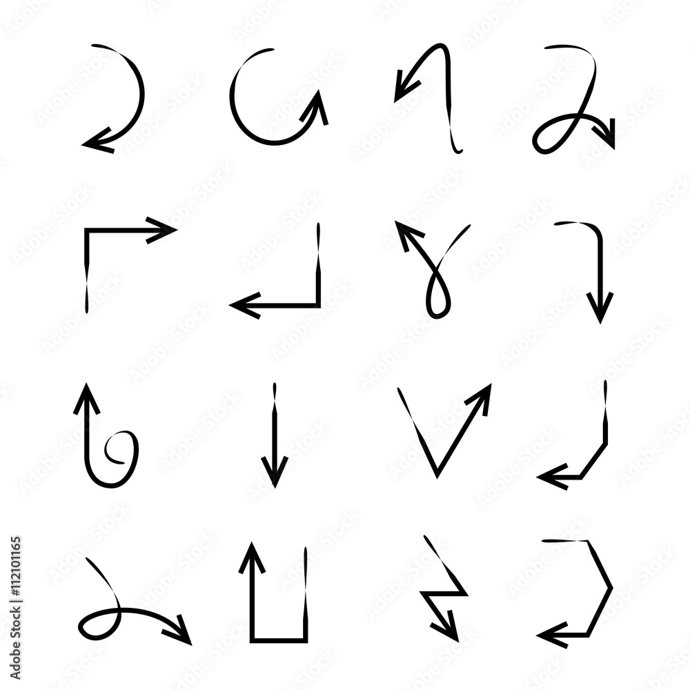 hand drawn arrows hand drawn arrows