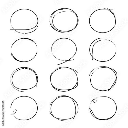 sketched circles
