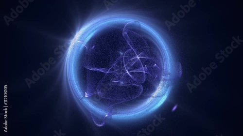 Wallpaper Mural Astrological sign Aquarius on a dark background Torontodigital.ca