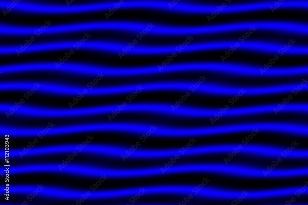 Obraz premium Illustration of dark blue and black horizontal waves