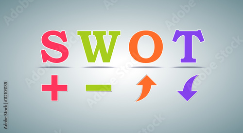 SWOT analysis template for commercial and private use © vectorscore