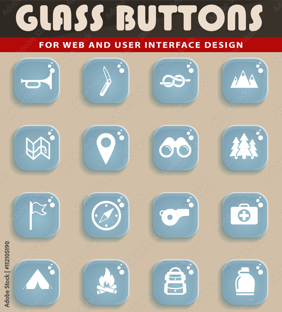 Boy scout simply icons Boy scout simply icons