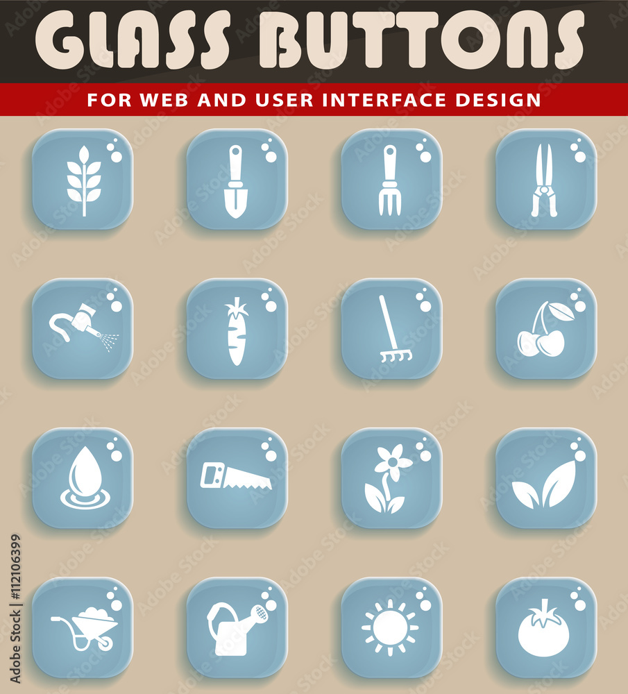 gardening icon set gardening icon set