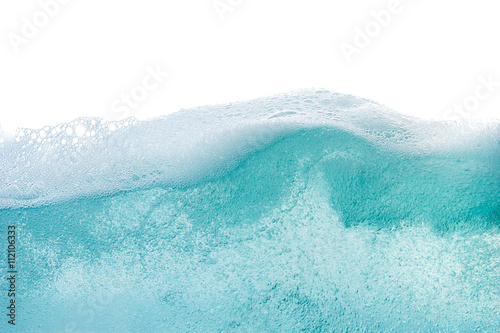 Blue water wave abstract background isolated