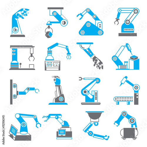 robotics arm icons