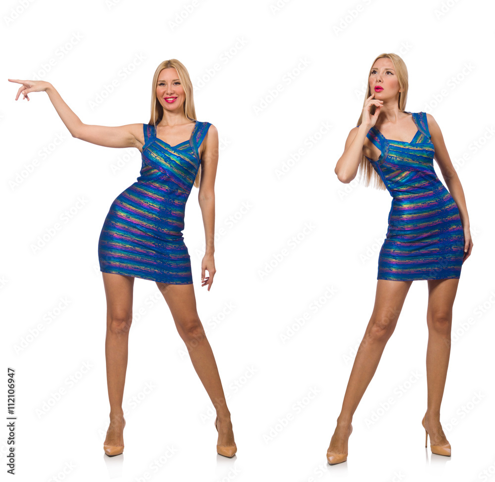 Composite photo of woman in various poses Composite photo of woman in various poses