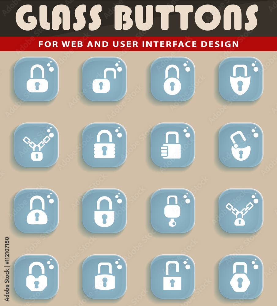 lock icons set lock icons set