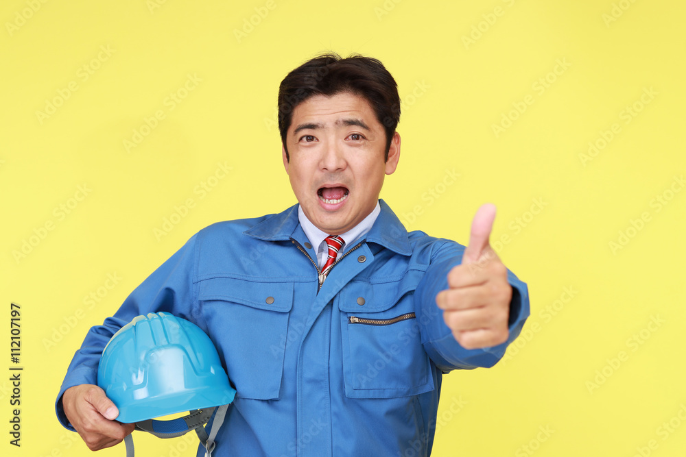 笑顔の労働者 笑顔の労働者