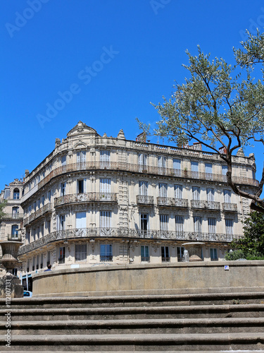 nicel building in old town Montpellier - France