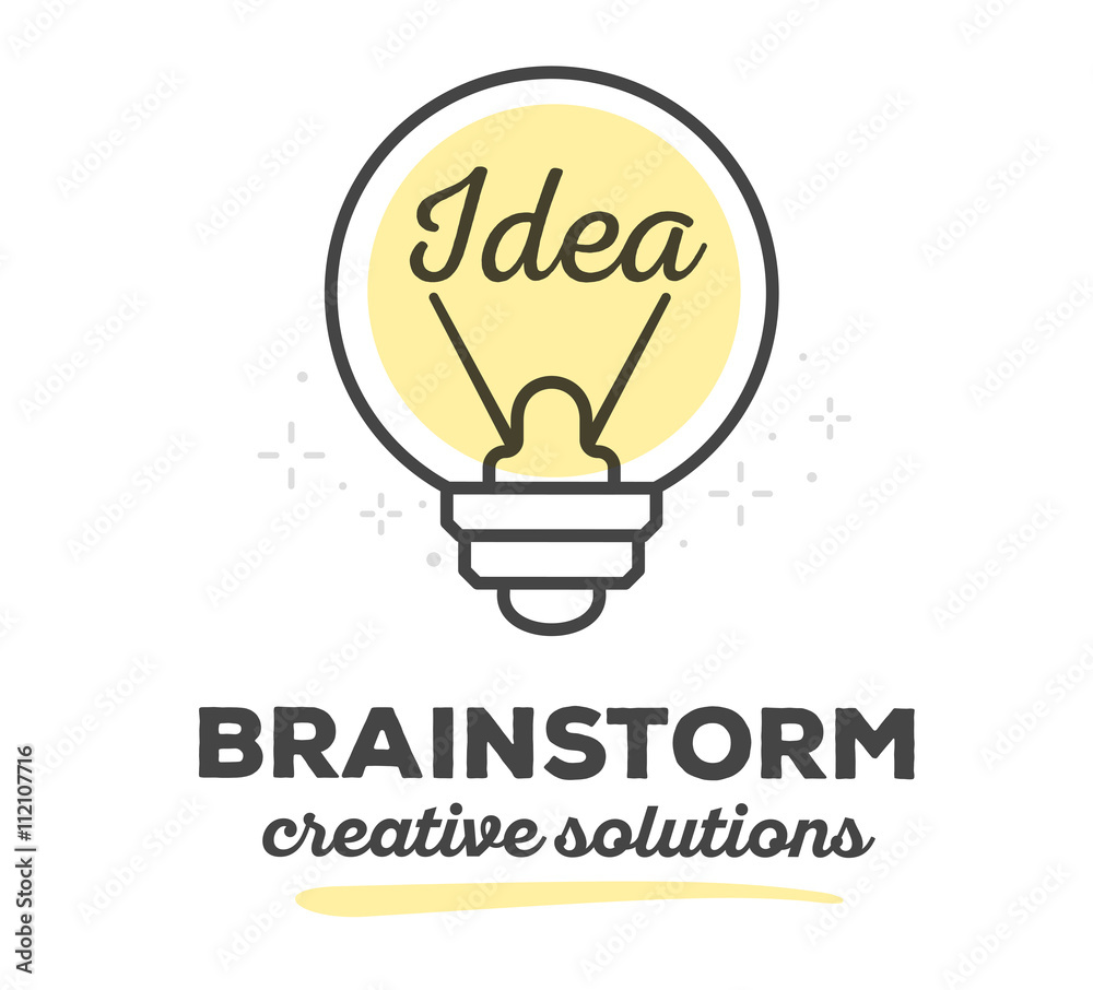 Vector illustration of creative light bulb with text on white ba Vector illustration of creative light bulb with text on white ba