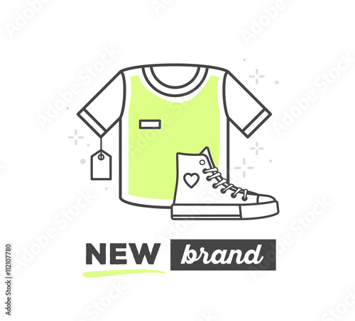 Vector illustration of sport things with text on white backgroun