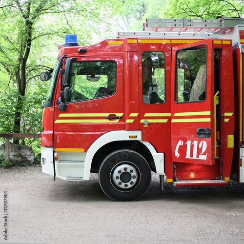 Feuerwehr im Park